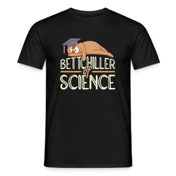 Bettchiller of Science Bachelor Degree 2022 - Men's T-Shirt - black - Front - AI Model Male 178 light (178cm)