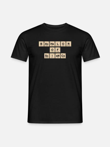 Bachelorabschluss Bachelor of Science Bachelor - Männer T-Shirt - Schwarz
