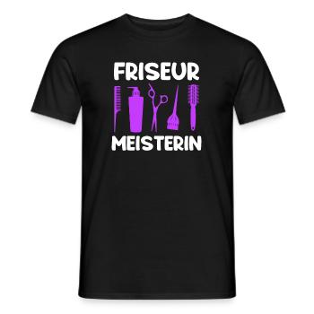 Friseur Meisterin Meister - Männer T-Shirt - Schwarz - Vorne - AI Model Male 178 light (178cm)