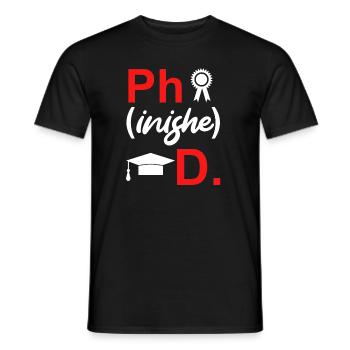 Disputation 2022 Doctoral Thesis - Men's T-Shirt - black - Front - AI Model Male 178 light (178cm)