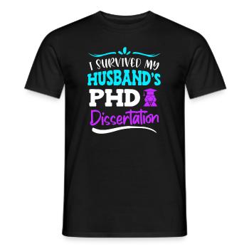 Doctorate Doctor 2022 Wife - Men's T-Shirt - black - Front - AI Model Male 178 light (178cm)