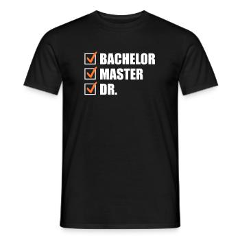 Doktortitel 2022 Doktor Promotion Dissertation - Männer T-Shirt - Schwarz - Vorne - AI Model Male 178 light (178cm)