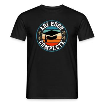 Abiturient 2022 Abitur complete Abi 2022 - Männer T-Shirt - Schwarz - Vorne - AI Model Male 178 light (178cm)