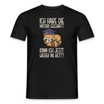 Matura geschafft kann ich jetzt ins Bett Matura - Männer T-Shirt - Schwarz - Vorne - AI Model Male 178 light (178cm)