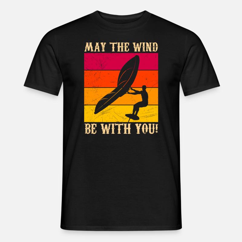 Que l’aile soit avec vous Wing Surf Wing Foil - T-shirt homme - noir