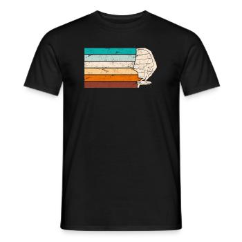 Wing Surf Wing Foil Wing Foiler - Men's T-Shirt - black - Front - AI Model Male 178 light (178cm)
