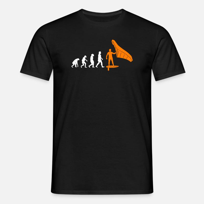 Wing Foil Evolution Wing Surf Monkey Wingfoil - T-shirt Homme - noir