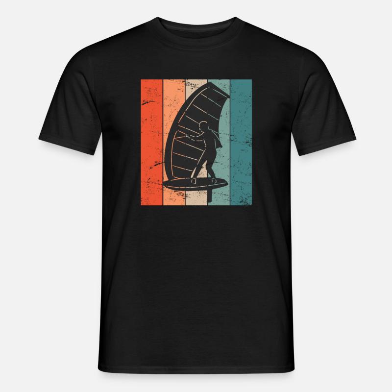Wing Foil Wingsurf Wing Surfer - Männer T-Shirt - Schwarz