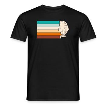 Wing Surf Wing Foil Wing Foiler - Men's T-Shirt - black - Front - AI Model Male 178 light (178cm)