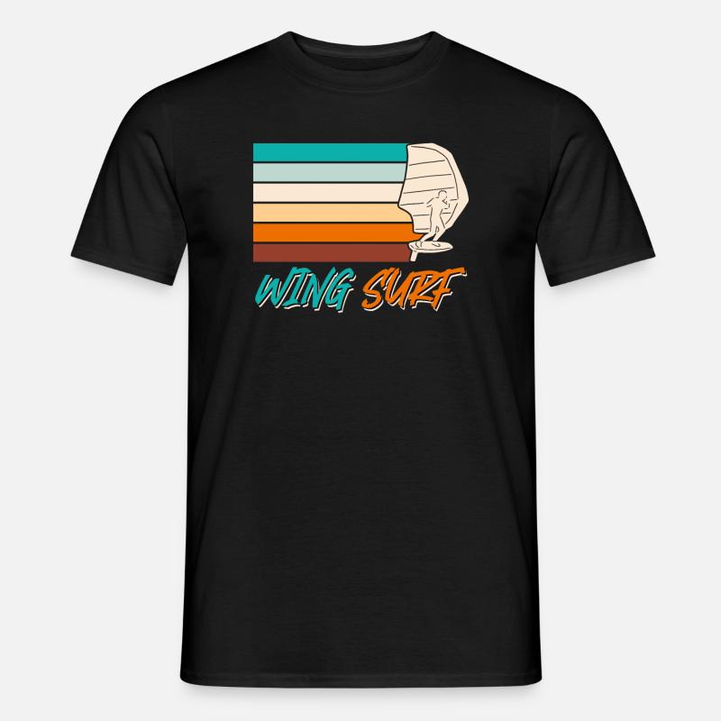 Wing Surf Wing Foil Wing Foiler - Männer T-Shirt - Schwarz