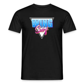 Wing Surf Wingfoil - Männer T-Shirt - Schwarz - Vorne - AI Model Male 178 light (178cm)