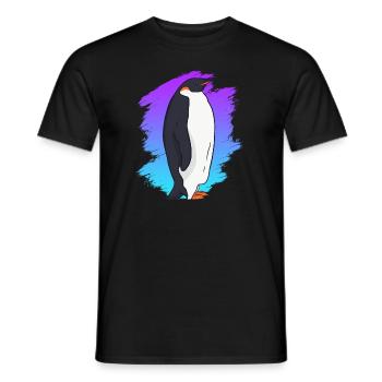 Pinguin Königspinguin - Männer T-Shirt - Schwarz - Vorne - AI Model Male 178 light (178cm)