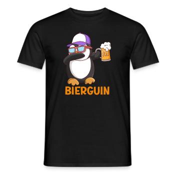 Beerguin Bier Pinguin Party Festival - Männer T-Shirt - Schwarz - Vorne - AI Model Male 178 light (178cm)