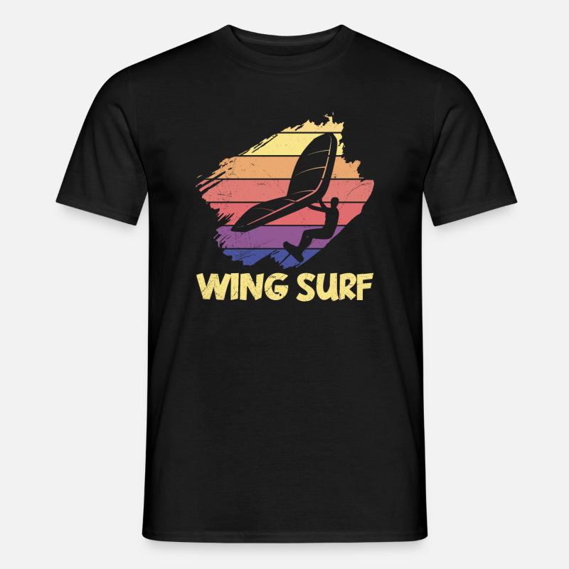 Wing Surf - Männer T-Shirt - Schwarz