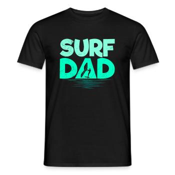 Surf Dad Wing Foil Wing Surf - Männer T-Shirt - Schwarz - Vorne - AI Model Male 178 light (178cm)