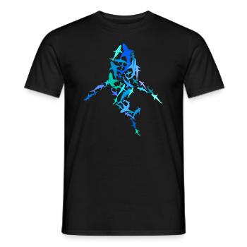 Shark Swarm Shark Divers Divers - Men's T-Shirt - black - Front - AI Model Male 178 light (178cm)