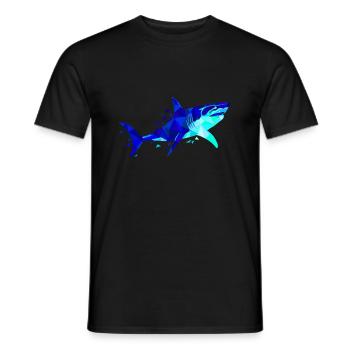 Hai Mandala geometrischer Hai Taucher - Männer T-Shirt - Schwarz - Vorne - AI Model Male 178 light (178cm)