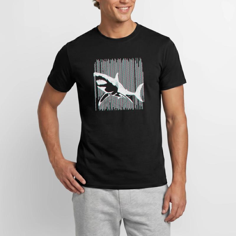 Shark Great White Shark Diver Biologiste marin T-shirt homme