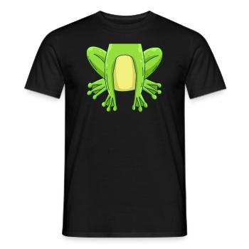 Costume de grenouille Carnaval Carnaval Grenouille - T-shirt homme - noir - Devant - AI Model Male 178 light (178cm)