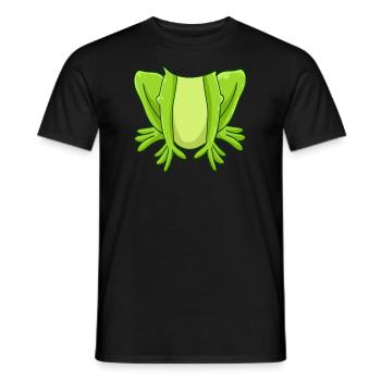 Lustiges Frosch Kostüm Karneval Fasching - Männer T-Shirt - Schwarz - Vorne - AI Model Male 178 light (178cm)