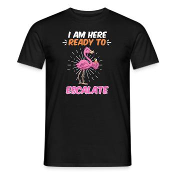 I'm there I can go! Party Escalation - Men's T-Shirt - black - Front - AI Model Male 178 light (178cm)