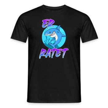 Er heiratet Hai-ratet Wortwitz Männer - Männer T-Shirt - Schwarz - Vorne - AI Model Male 178 light (178cm)