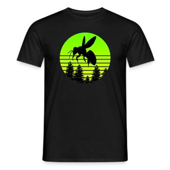 Bee Beekeeper - Men's T-Shirt - black - Front - AI Model Male 178 light (178cm)