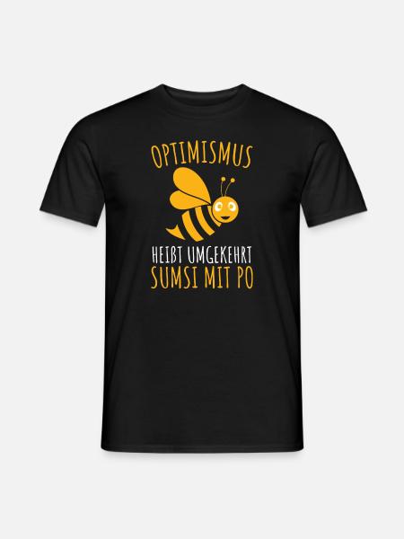 Sumsi mit Po - Männer T-Shirt - Schwarz