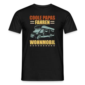 Coole Papas fahren Wohnmobil Camper Wohnmobil - Männer T-Shirt - Schwarz - Vorne - AI Model Male 178 light (178cm)