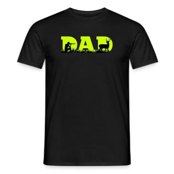 Jäger Papa Jagd Vater - Männer T-Shirt - Schwarz - Vorne - AI Model Male 178 light (178cm)