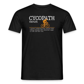 Cycopath Definition Fahrradfahrer Fahrrad - Männer T-Shirt - Schwarz - Vorne - AI Model Male 178 light (178cm)