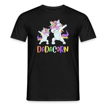 Papa Licorne Dabbing Dadacorn - T-shirt homme - noir - Devant - AI Model Male 178 light (178cm)