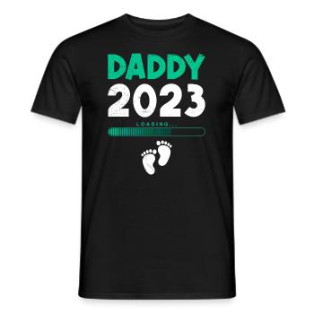 Papa 2023 Papa-à-être 2023 Père - T-shirt homme - noir - Devant - AI Model Male 178 light (178cm)