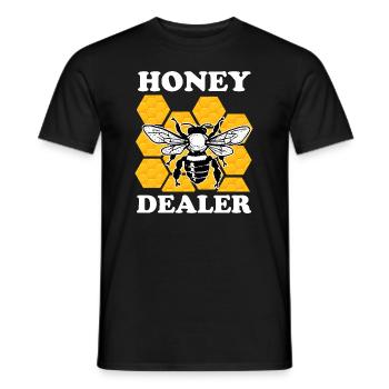 Honey Dealer Beekeeper Beekeeping Honey Dealer - Men's T-Shirt - black - Front - AI Model Male 178 light (178cm)