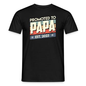 Papa 2023 - T-shirt homme - noir - Devant - AI Model Male 178 light (178cm)