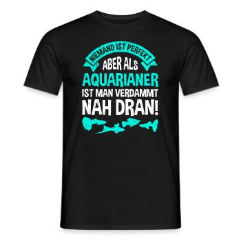 Aquarianer Aquarium - Männer T-Shirt - Schwarz - Vorne - AI Model Male 178 light (178cm)