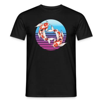 Koi Carp Koi Étang de Koi - T-shirt homme - noir - Devant - AI Model Male 178 light (178cm)