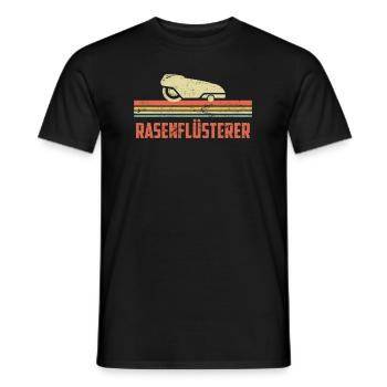 Lawn Whisperer Robotic Lawn mower - Men's T-Shirt - black - Front - AI Model Male 178 light (178cm)