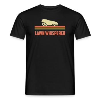 Rasen Flüsterer Mähroboter - Männer T-Shirt - Schwarz - Vorne - AI Model Male 178 light (178cm)
