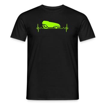 Rasenflüsterer Mähroboter - Männer T-Shirt - Schwarz - Vorne - AI Model Male 178 light (178cm)