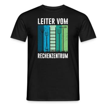 Leiter vom Rechenzentrum Gärner Garten IT - Männer T-Shirt - Schwarz - Vorne - AI Model Male 178 light (178cm)