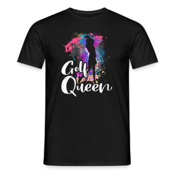 Golf Queen Golferin Golf Königin Golfer - Männer T-Shirt - Schwarz - Vorne - AI Model Male 178 light (178cm)