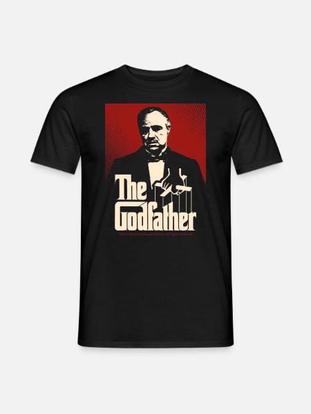 Le Parrain Film De Mafia The Godfather Merch Logo - T-shirt homme - noir