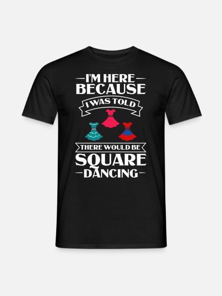 Square Dance Musik Caller Volkstanz Tänzer Usa - Männer T-Shirt - Schwarz