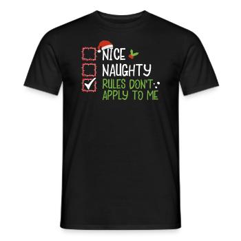 Christmas Xmas Humor Funny Funny Saying - Men's T-Shirt - black - Front - AI Model Male 178 light (178cm)