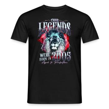 Legenden wurden 2005 geboren - Männer T-Shirt - Schwarz - Vorne - AI Model Male 178 light (178cm)