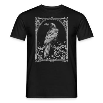 Raven Goth - Men's T-Shirt - black - Front - AI Model Male 178 light (178cm)