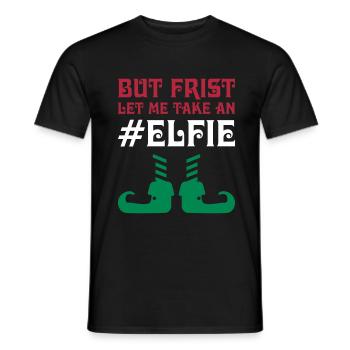 Elf elfie - Männer T-Shirt - Schwarz - Vorne - AI Model Male 178 light (178cm)