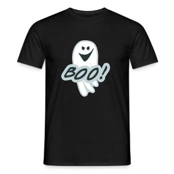 Gespenst - Männer T-Shirt - Schwarz - Vorne - AI Model Male 178 light (178cm)