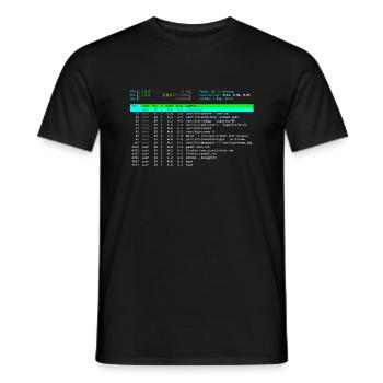 t-shirt htop - T-shirt homme - noir - Devant - AI Model Male 178 light (178cm)